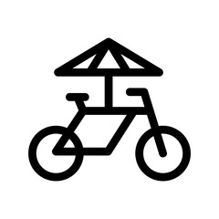 bicycle icon or logo isolated sign symbol vector illustration - high-quality black style vector icons
