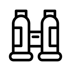 binocular icon or logo isolated sign symbol vector illustration - high-quality black style vector icons
