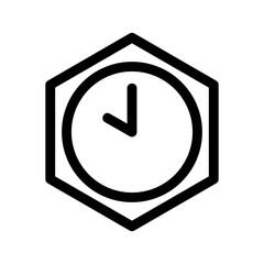 clock icon or logo isolated sign symbol vector illustration - high-quality black style vector icons
