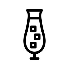 cocktail icon or logo isolated sign symbol vector illustration - high-quality black style vector icons
