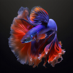 Fototapeta premium colorful fighting fish