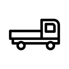 delivery van icon or logo isolated sign symbol vector illustration - high-quality black style vector icons
