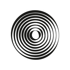 Circles zoom brush. Vector illustration.