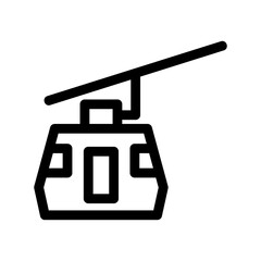 funicular icon or logo isolated sign symbol vector illustration - high-quality black style vector icons
