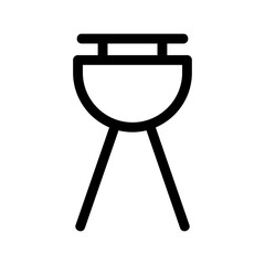 grill icon or logo isolated sign symbol vector illustration - high-quality black style vector icons

