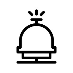 hotel bell icon or logo isolated sign symbol vector illustration - high-quality black style vector icons
