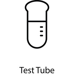 Test tube icon design stock illustration