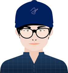 [Male] It is an illustrative image that can be used in various ways in messengers, resumes, and communities.