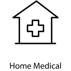 Fototapeta premium Home medical icon design stock illustration
