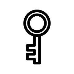 hotel key icon or logo isolated sign symbol vector illustration - high-quality black style vector icons
