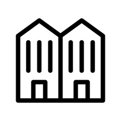 hotel icon or logo isolated sign symbol vector illustration - high-quality black style vector icons
