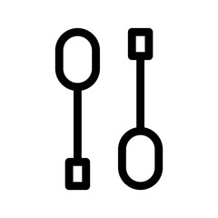 kayak icon or logo isolated sign symbol vector illustration - high-quality black style vector icons
