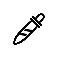 knife icon or logo isolated sign symbol vector illustration - high-quality black style vector icons
