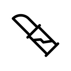 knife icon or logo isolated sign symbol vector illustration - high-quality black style vector icons
