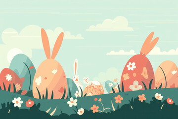 Easter Simplicity: A Minimalistic Background for Your Easter Design