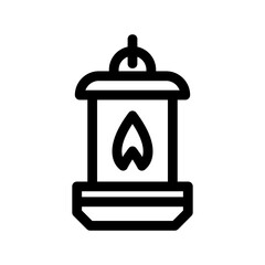 lantern icon or logo isolated sign symbol vector illustration - high-quality black style vector icons

