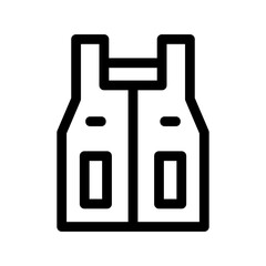 life jacket icon or logo isolated sign symbol vector illustration - high-quality black style vector icons
