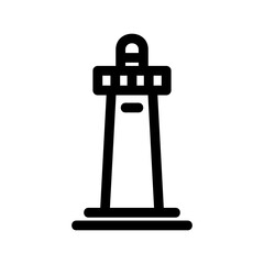 lighthouse icon or logo isolated sign symbol vector illustration - high-quality black style vector icons
