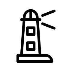 lighthouse icon or logo isolated sign symbol vector illustration - high-quality black style vector icons
