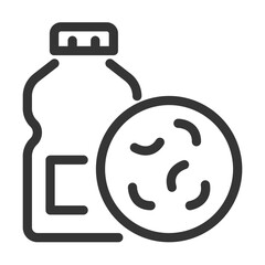 Pixel perfect, editable stroke, up scalable, line, vector bloop icon.