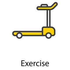 Exercise icon design stock illustration