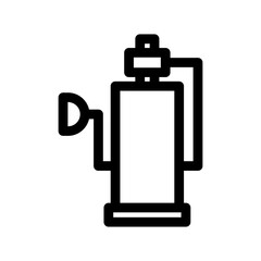 oxygen tank icon or logo isolated sign symbol vector illustration - high-quality black style vector icons
