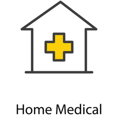 Home medical icon design stock illustration