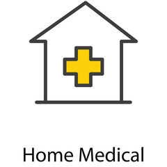 Obraz premium Home medical icon design stock illustration