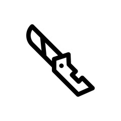 pocket knife icon or logo isolated sign symbol vector illustration - high-quality black style vector icons
