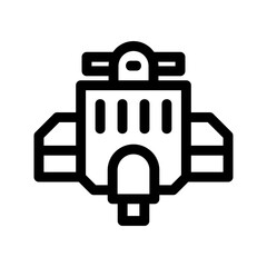 scooter icon or logo isolated sign symbol vector illustration - high-quality black style vector icons
