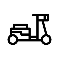 scooter icon or logo isolated sign symbol vector illustration - high-quality black style vector icons
