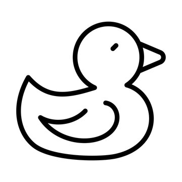 Badeente icon schwarz