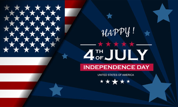 Happy Independence Day USA Fourth of July Background Design