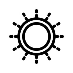 sun icon or logo isolated sign symbol vector illustration - high-quality black style vector icons
