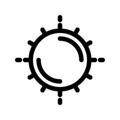 sun icon or logo isolated sign symbol vector illustration - high-quality black style vector icons
