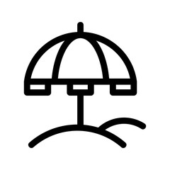 sunshade icon or logo isolated sign symbol vector illustration - high-quality black style vector icons
