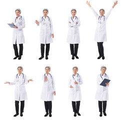 Set of medical doctor portraits - 582974562