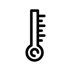 thermometer icon or logo isolated sign symbol vector illustration - high-quality black style vector icons

