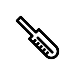 thermometer icon or logo isolated sign symbol vector illustration - high-quality black style vector icons
