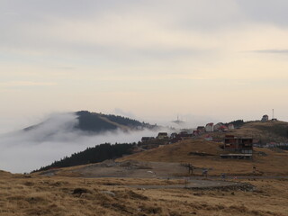Houses on top of the mountain