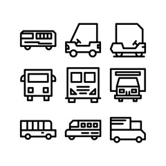 vehicle icon or logo isolated sign symbol vector illustration - high-quality black style vector icons

