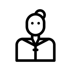 waiter icon or logo isolated sign symbol vector illustration - high-quality black style vector icons
