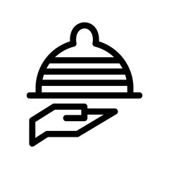 waiter icon or logo isolated sign symbol vector illustration - high-quality black style vector icons
