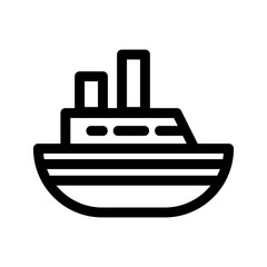 Obraz premium yacht icon or logo isolated sign symbol vector illustration - high-quality black style vector icons 