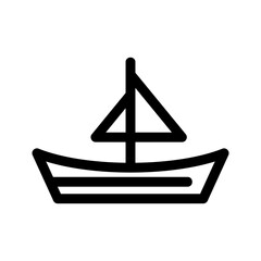 yacht icon or logo isolated sign symbol vector illustration - high-quality black style vector icons
