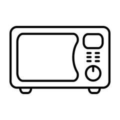 Microwave oven icon. Kitchen appliance icon. Simple microwave oven icon for templates, web design and infographics.