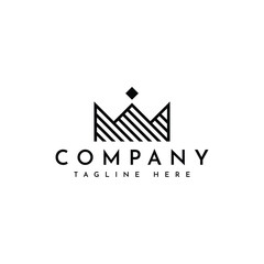 Fototapeta premium luxury crown king queen logo design