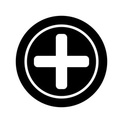Fototapeta premium add icon or logo isolated sign symbol vector illustration - high quality black style vector icons 