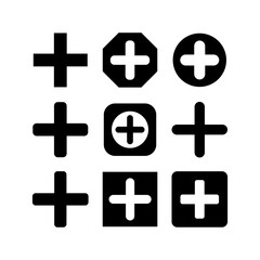 Obraz premium add icon or logo isolated sign symbol vector illustration - high quality black style vector icons 