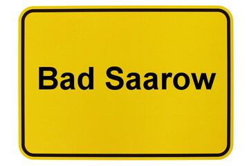 Illustration eines Ortsschildes der Gemeinde in Brandenburg